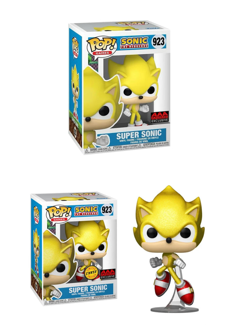 Pop! Games: Sonic the Hedgehog - Super Sonic AAA Anime Exclusive (Chase) and common