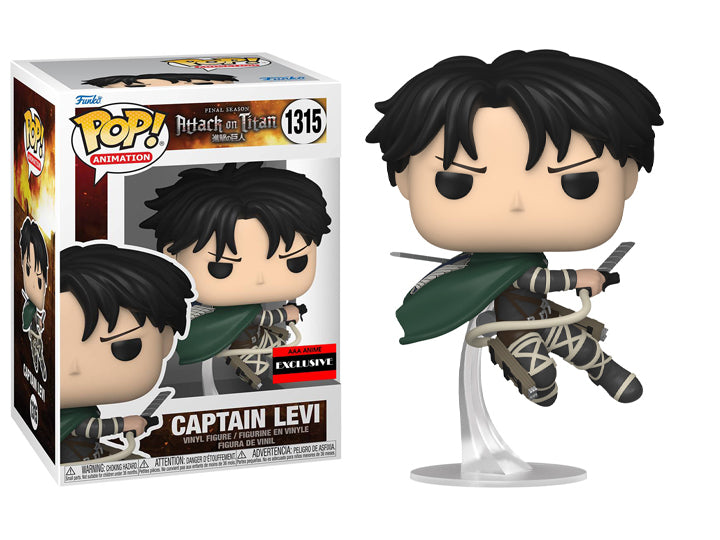 Pop Animation! Attack on Titan Captain Levi Ackerman vinyl Figure - AAA Anime Exclusive