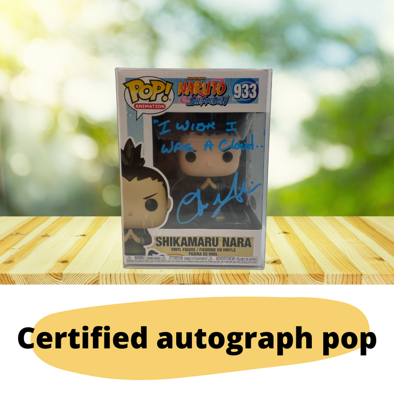 Funko Naruto Pop! Shikamaru with certificates autograph